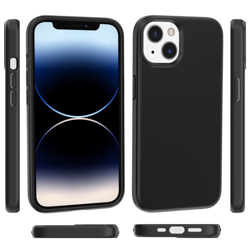 TPU PC Shell For iPhone 15 Skin-touch Phone Case Thickened Drop Protection Phone Cover TPU PC Shell For iPhone 15 Skin-touch Phone Case Thickened Drop Protection Phone Cover